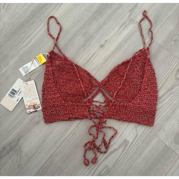 Agua Bendita Nellie Crochet Crop Top – Size Small – NWT - Picture 4 of 6